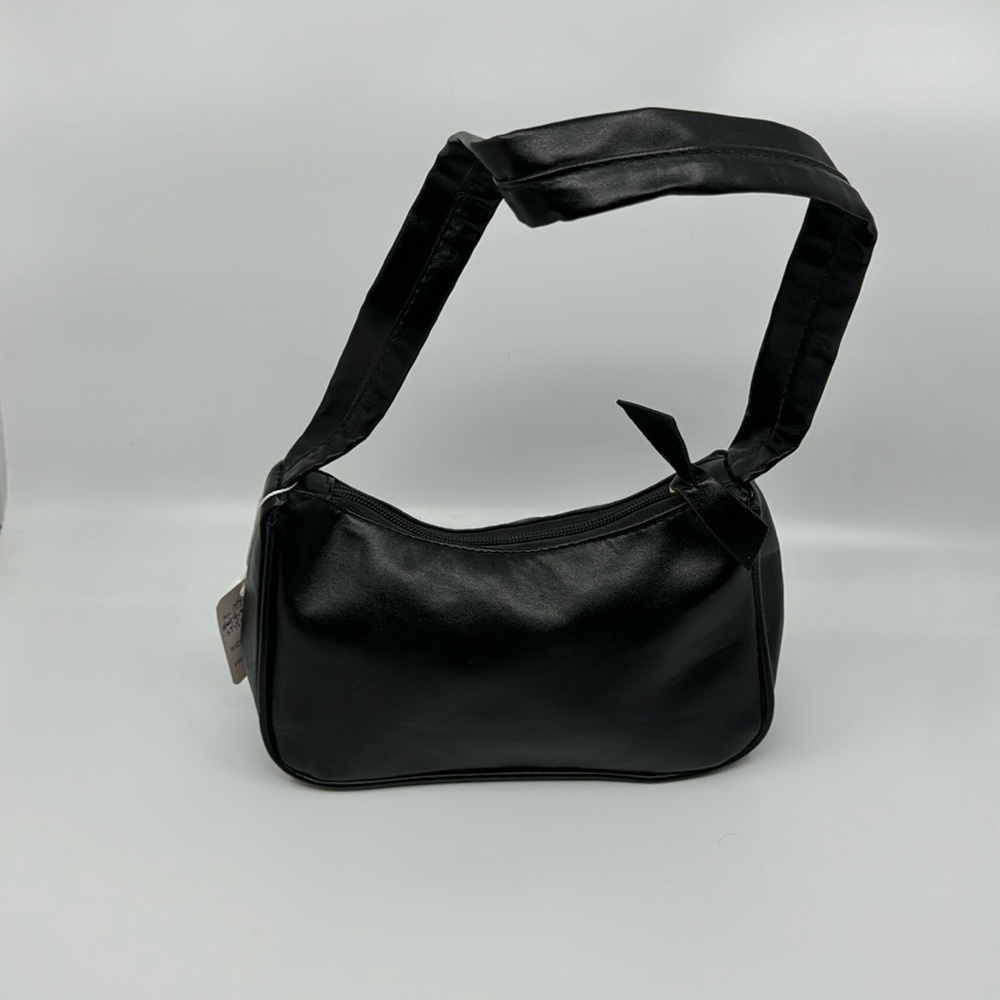 Big Girl Black Faux Leather Summer Purse